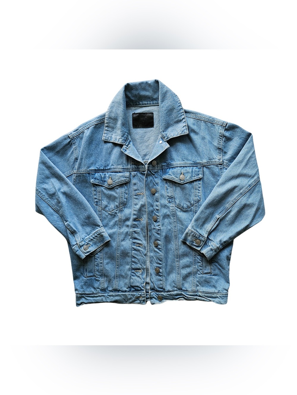Vintage Women’s Medium Refuge Light Blue Denim Jacket